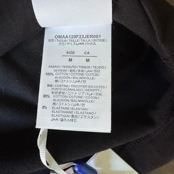 Off-White Black Short Sleeve Tee Minimalist Design Size M - READ DESCRIPTION - Picture 7 of 13